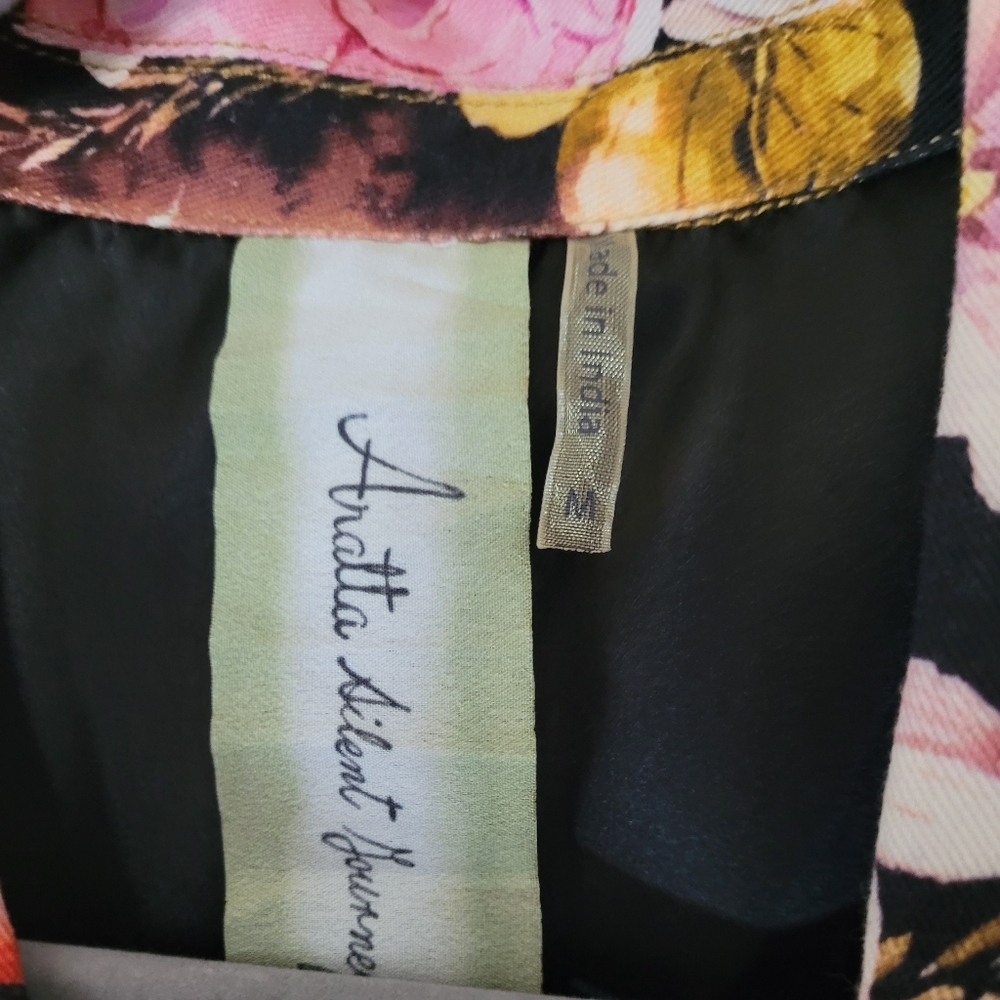 ARATTA Floral Women's Light Denim Jacket. Sz‎ M. NWT - Picture 6 of 11